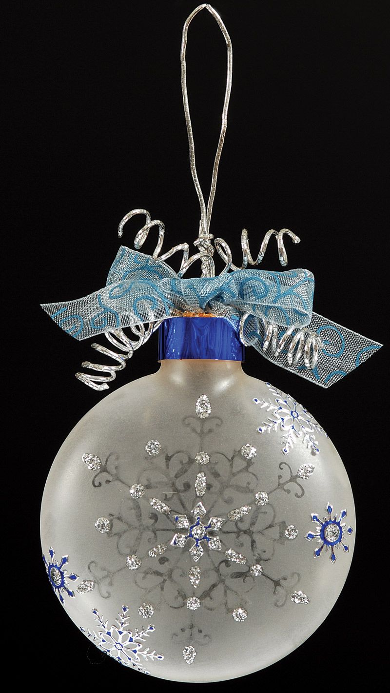 Etched Snowflake Ornament