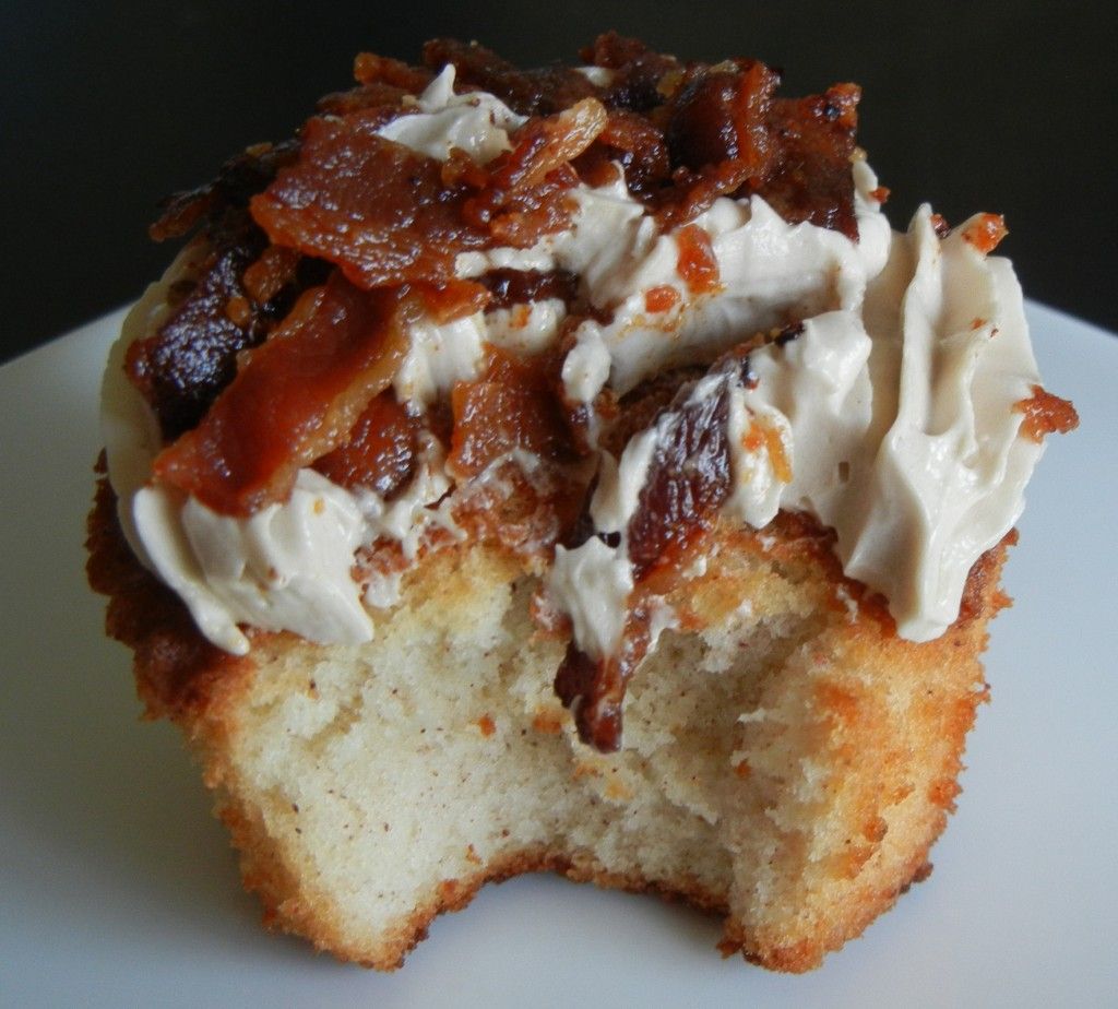 French toast and bacon cupcakes? Looks delicious.