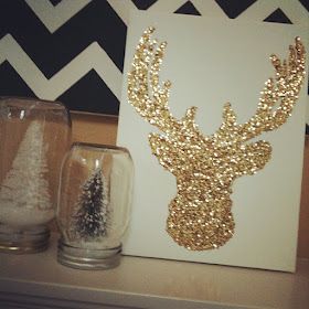 Glitter reindeer.