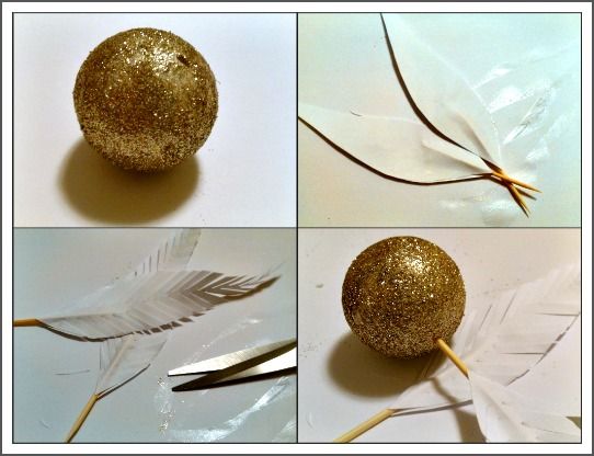 Golden Snitch DIY from Harry Potter. These would be great for Christmas ornament