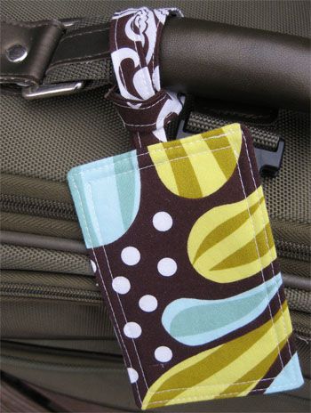 Handmade luggage tags…simple and fun! I'll be making them before my next t