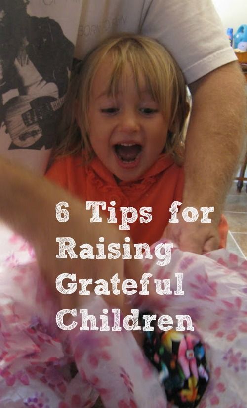 How to Raise Grateful Children. This is worth reading.