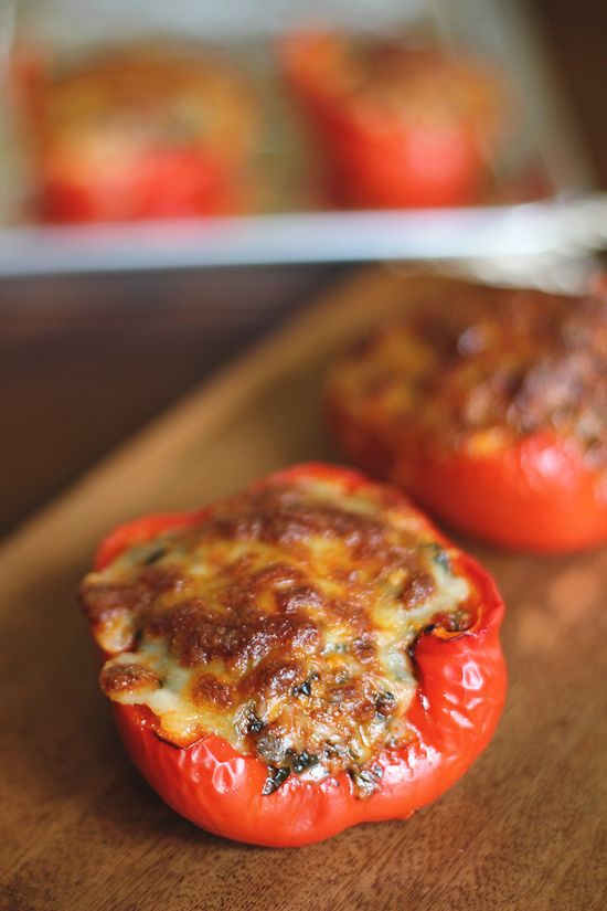 Italian-Style Stuffed Red Peppers