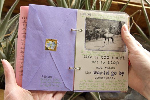Keep cards by punching in holes and making a book.