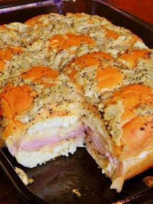 Kings Hawaiian Baked Ham & Swiss Sandwiches – these are BOMB! so so good!