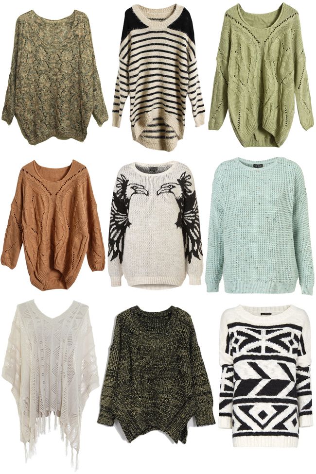 M A I E D A E: Oversized Sweaters ALL OF THESE