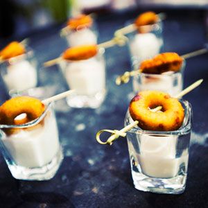 Mini Doughnuts & Milk Shots