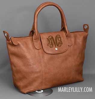 Monogrammed Brown Holly Cross Body Purse–awesome and only 59.99!