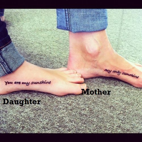 Mother daughter  tattoo??