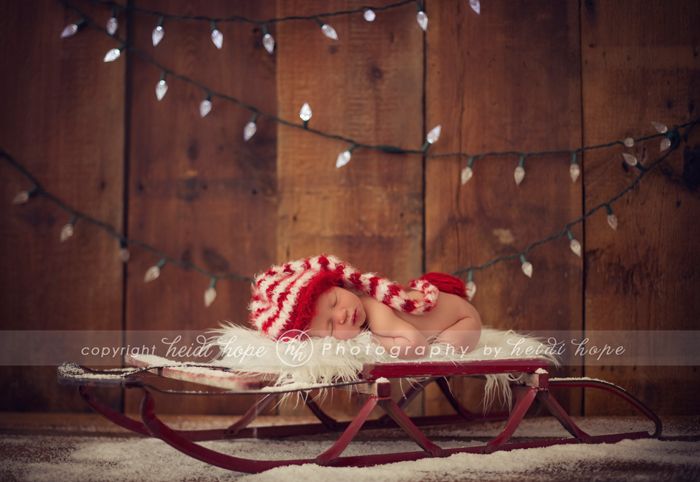 Newborn christmas card photo setup option