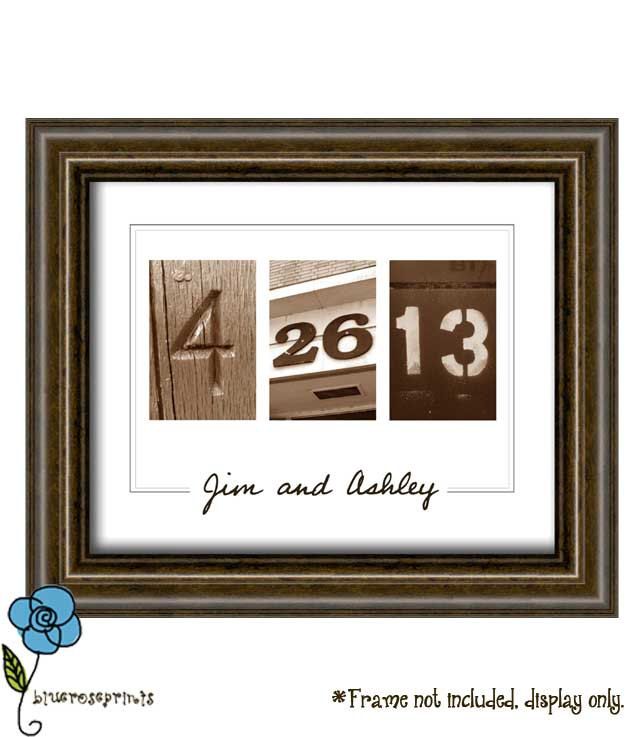 Personalized Wedding Date Printable Wall Art DIY  – Engagement, Wedding, Valenti