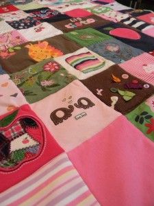 Quilts from old baby clothes