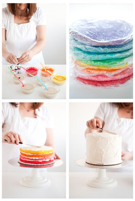 Rainbow cake. Rainbow cake. Rainbow cake.
