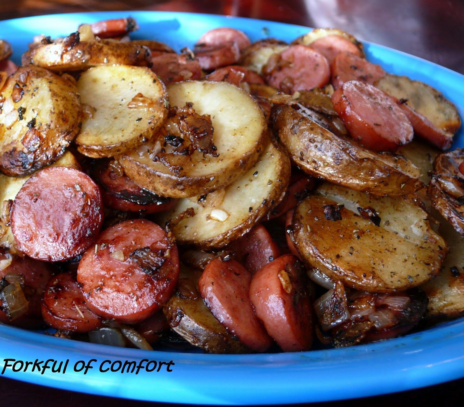 Sausage & Potatoes ~ quick skillet meal