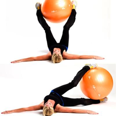Supine Oblique Ball Twist- one of twenty best ab exercises ever
