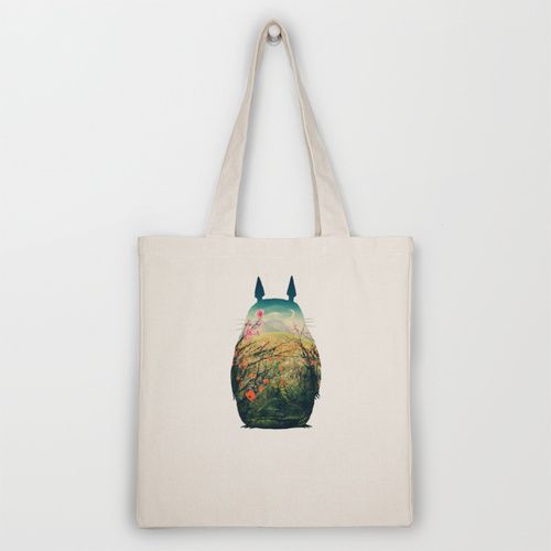 Tonari no Totoro Tote Bag by Victor Vercesi | Society6