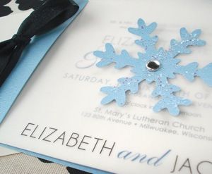 Winter wedding invitation