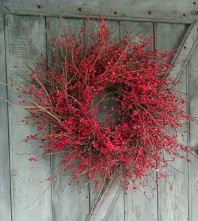Winterberry holly wreath