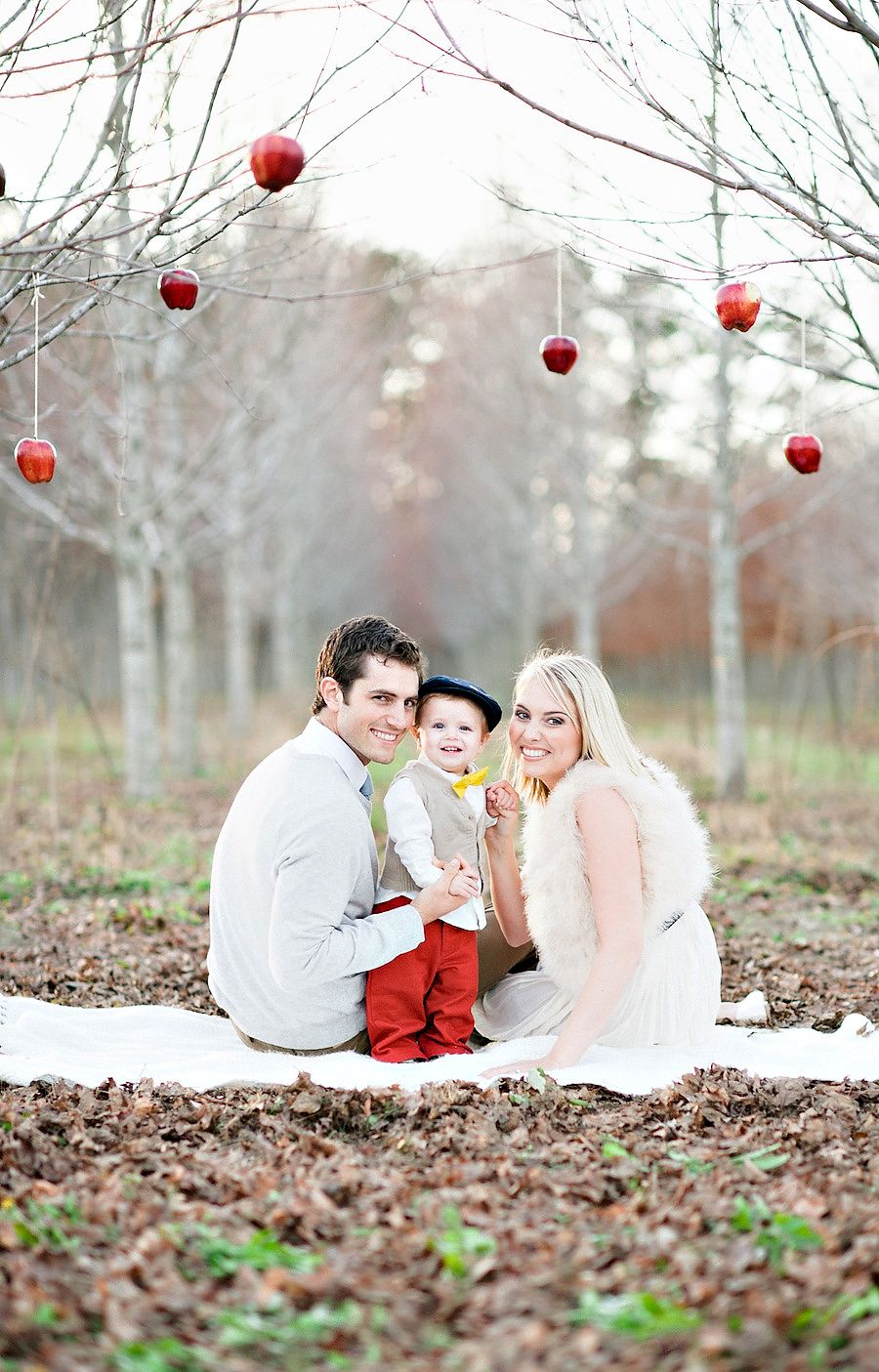 adorable winter family session