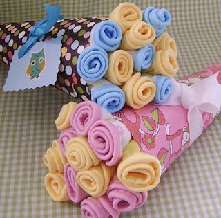 baby washcloth bouquets for baby shower