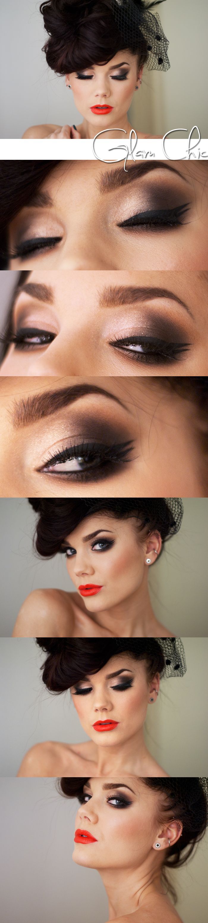 bombshell make-up. love this!