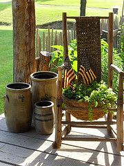 chair planter!