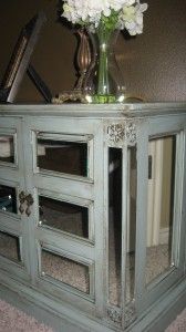 diy mirrored furniture