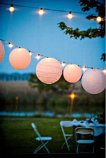 globe lights: strings of globe lights are always good, even when there isn’t a p