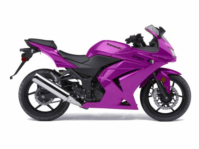Kawasaki Ninja 500 in Purple.