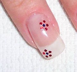super easy flower nail art!