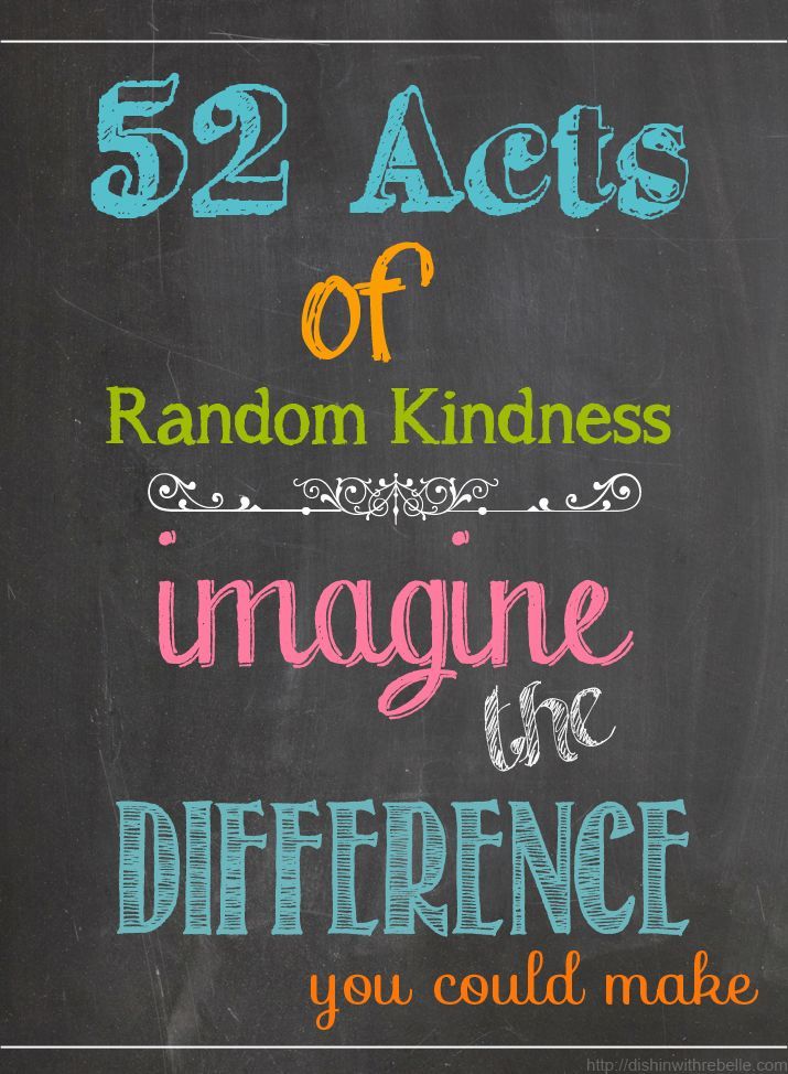52 Random Acts of Kindness for 2013 #raks #randomactsofkindness #2013