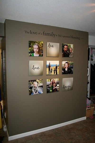Beautiful Family Picture Wall Idea