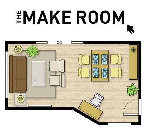 Cool website. enter the dimensions of your room and the things you want to put i