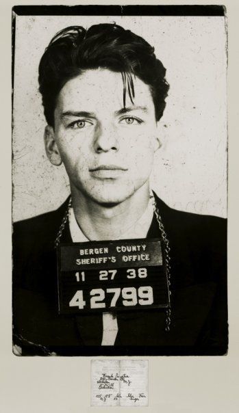 Frank Sinatra mugshot