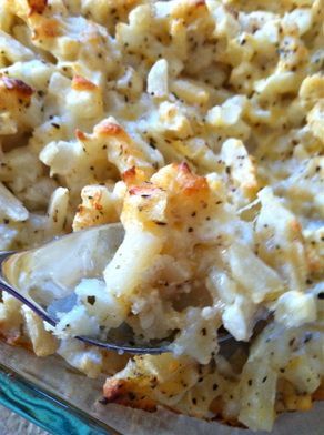 Skinny Cheesy Potatoes– no butter, no sour cream, no condensed soup, made with