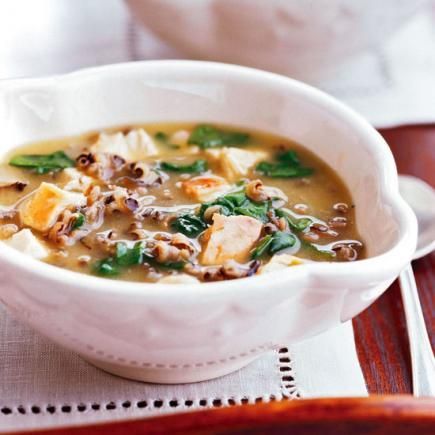 Spinach, Turkey and Wild Rice Soup: Easy, healthy slow-cooker soup.