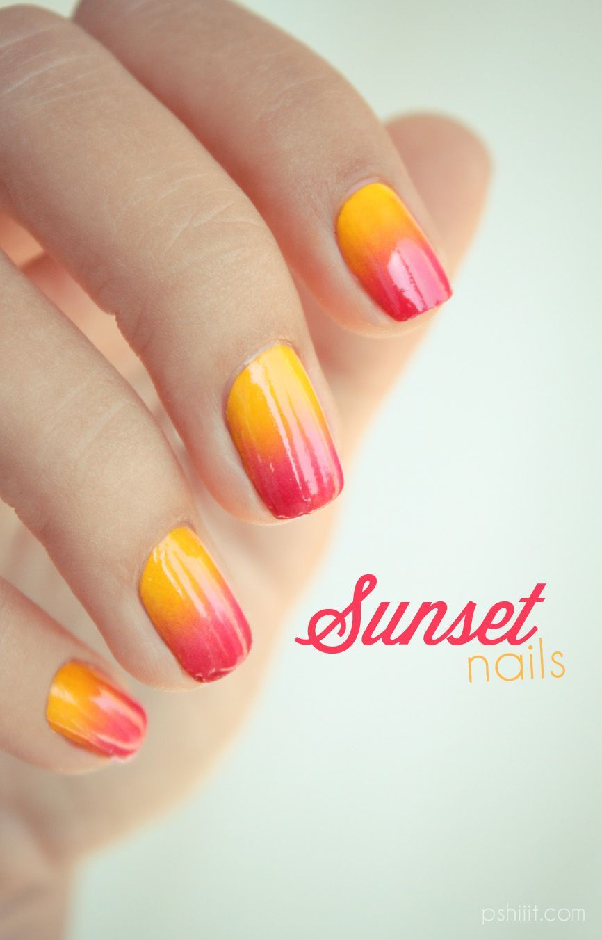 Sunset nails // Petizoizo & Palmier kitsch