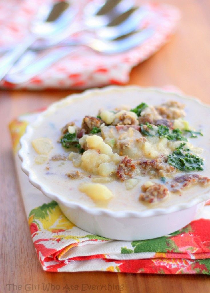 Zuppa Toscana Soup – a hearty copycat version of the Olive Garden soup.