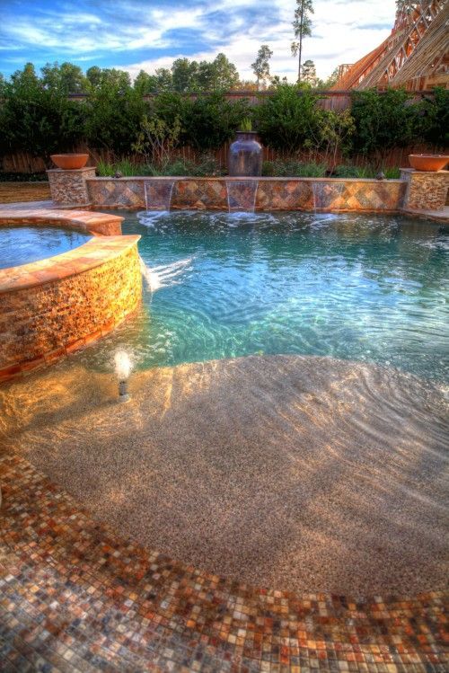 beach-inspired pool.