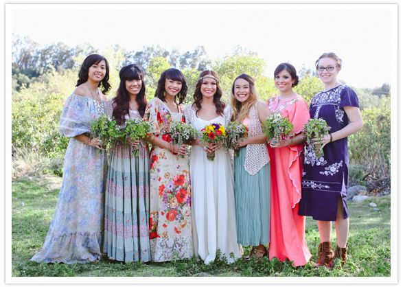 bohemian bridesmaids