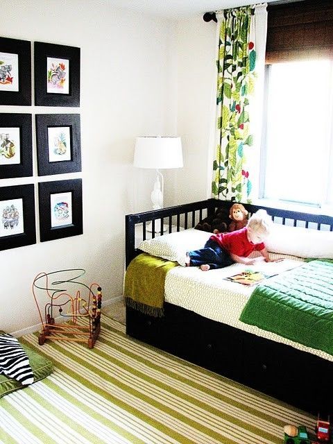 cute boys room.   Ikea Hemnes Bed