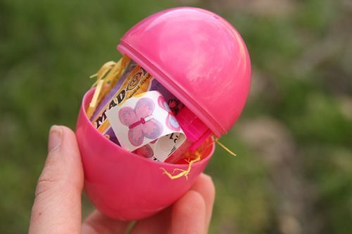 easter egg care package in the mail