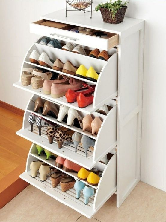 ikea shoe drawers. There are 27 pairs of shoes here. NEED THIS.