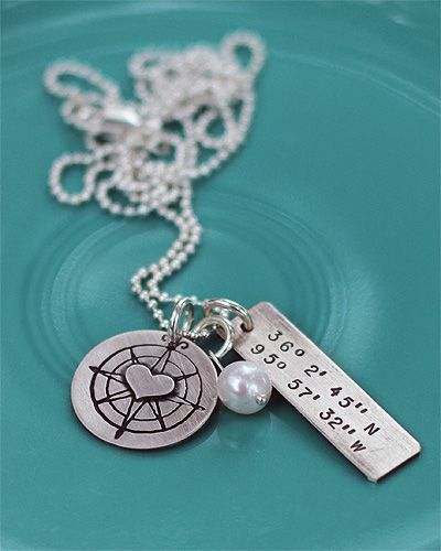 the coordinates of your wedding location or first date :) i think this would be