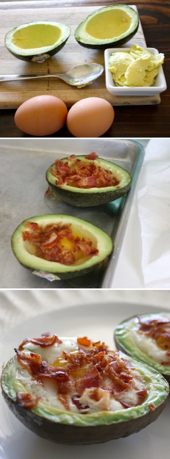 Bacon & Egg Stuffed Avocados