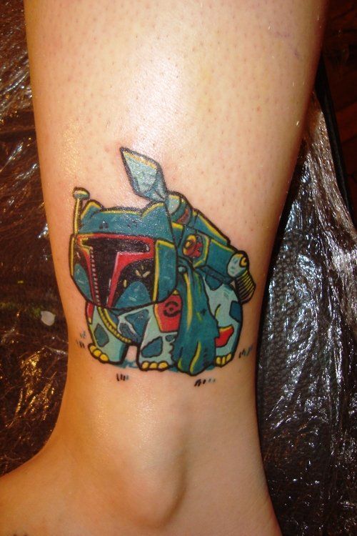 Bulbasaur + Boba Fett = BulbaFett Pokemon Tattoo on Global Geek News.