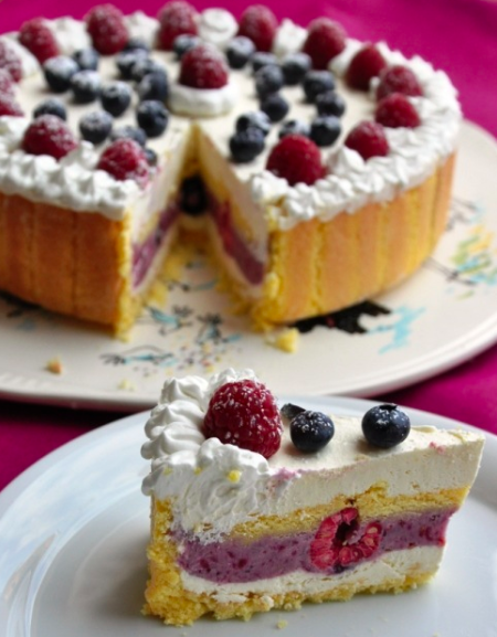 Charlotte Berry Spring Cake, Charlotte Cake, Charlotte Torte, berry, spring, spr