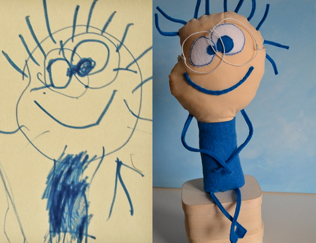 Children's drawings made into toys. :)