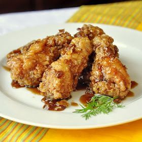 Crispy honey garlic wings
