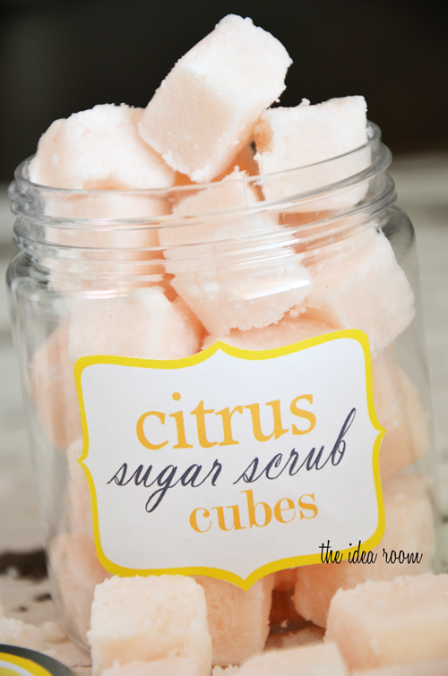 DIY Citrus Sugar Scrub cubes